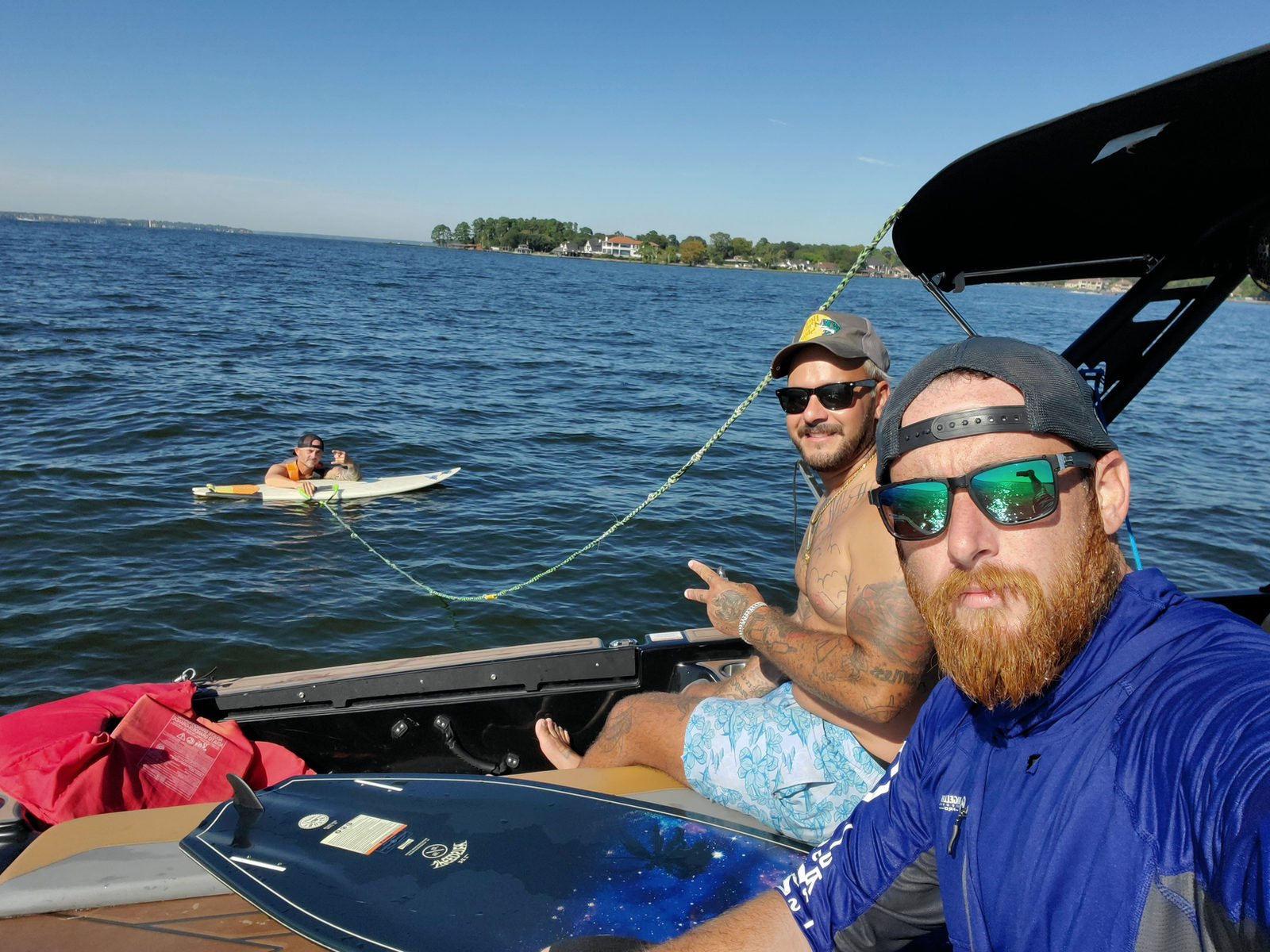 Wake surf lesson with our captain